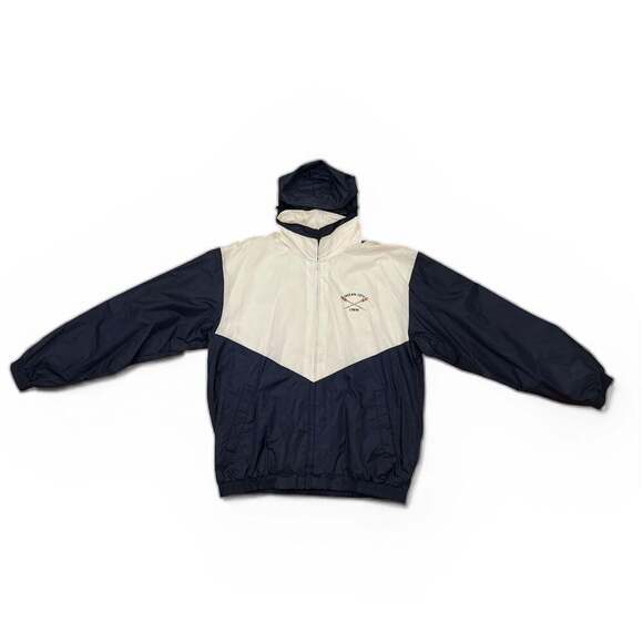 Acadia Other - Vintage Acadia Ocean City Crew Windbreaker Jacket, Navy Blue/Cream - Size XL